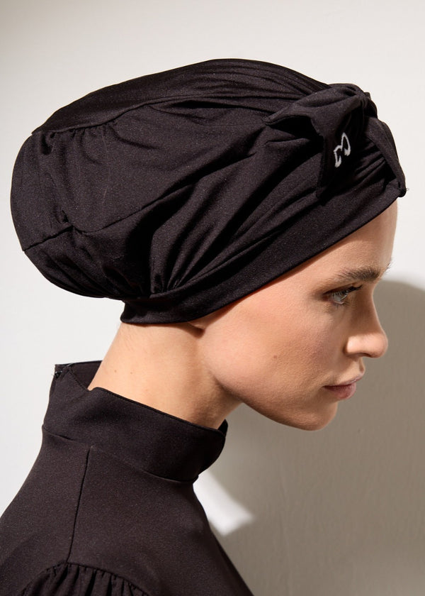 Black Bow Bonnet