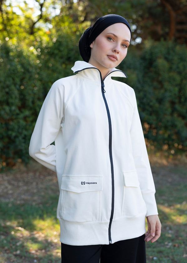 Black Zip-Up Sweatshirt