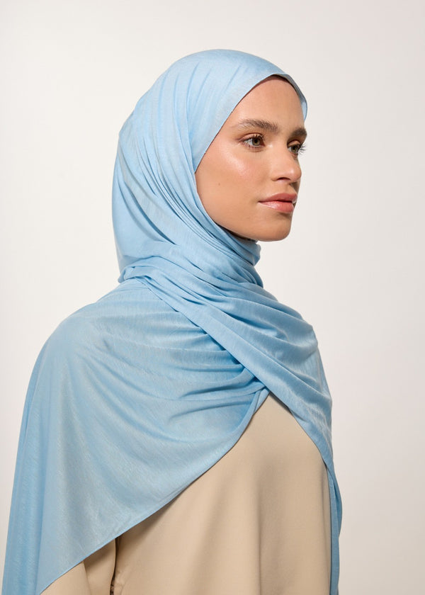HOUSE OF MODEST SKY BABY BLUE  JERSEY SCARF