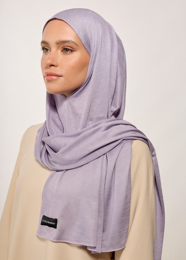 HOUSE OF MODEST GRAY COTTON BONNET SCARF
