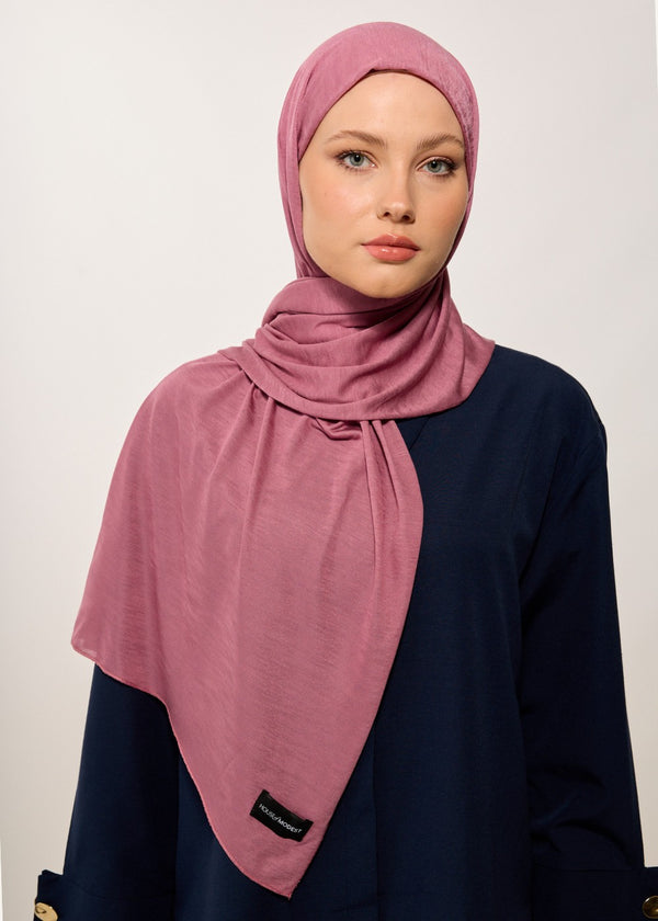 HOUSE OF MODEST BLUSHED MAUVE JERSEY SCARF