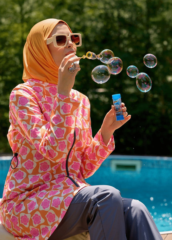 Modest Swimwear Retro Orange