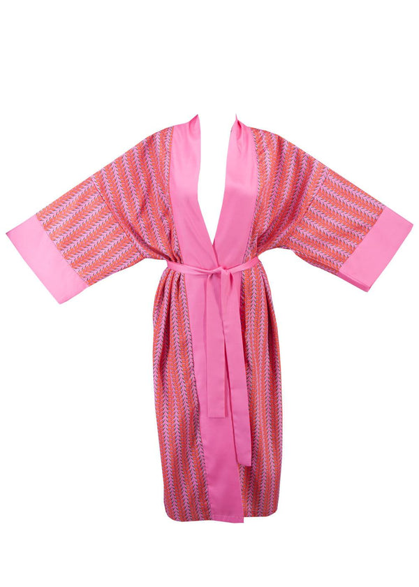 Pink Think Kimono