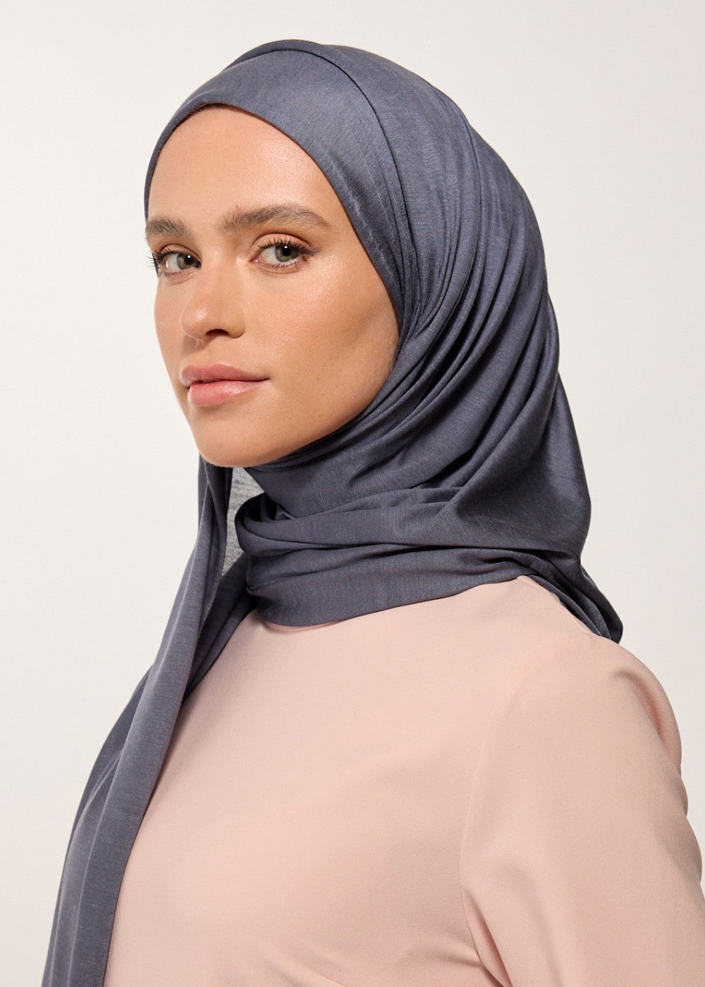 Api Rabia Z RABIA Z CHARCOAL GRAY MODEST JERSEY SCARF
