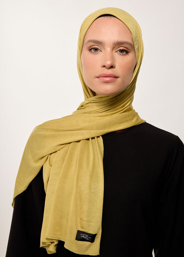 RABIA Z OLIVE MIST MODEST JERSEY SCARF