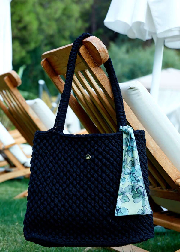 Knitted Beach Bag - Clover